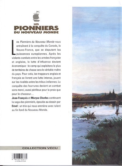 Verso de l'album Les Pionniers du Nouveau Monde Tome 10 Comme le souffle d'un bison en hiver