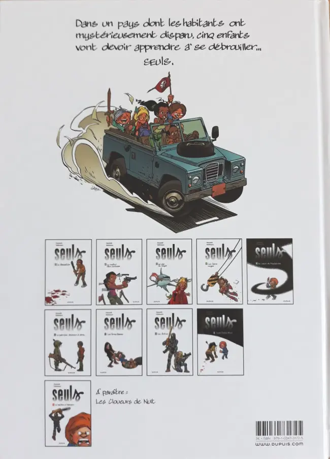 Verso de l'album Seuls Tome 2 Le maître des couteaux