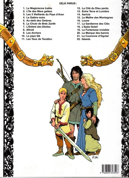 Verso de l'album Thorgal Tome 2 L'Île des Mers gelées