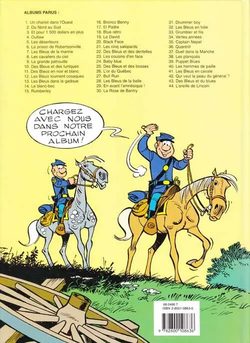 Verso de l'album Les Tuniques Bleues Tome 6 La prison de Robertsonville