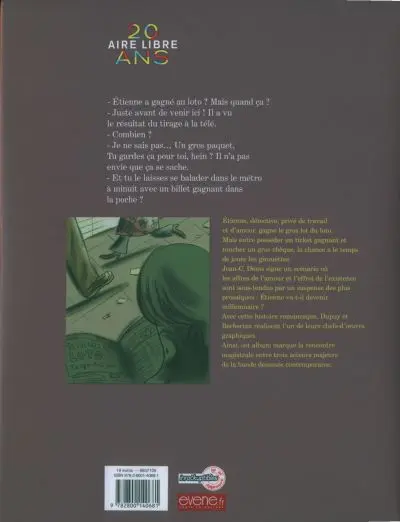Verso de l'album Un peu avant la fortune