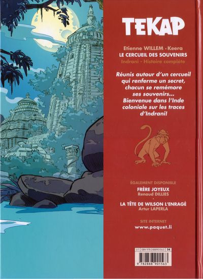 Verso de l'album Vieille Bruyère et Bas de Soie Tome 3 Le Cercueil des Souvenirs - Indrani
