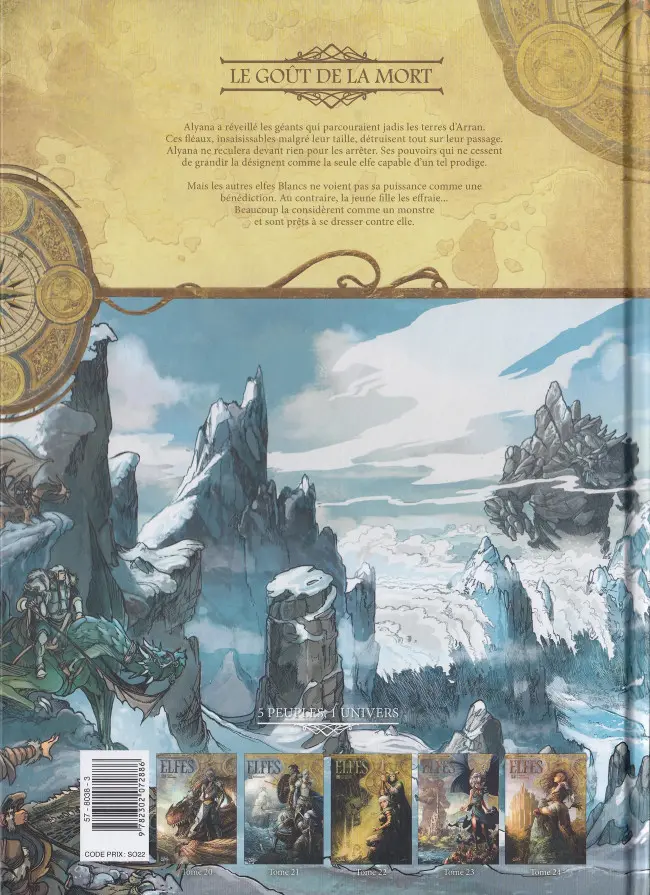 Verso de l'album Elfes Tome 23 Le Goût de la mort