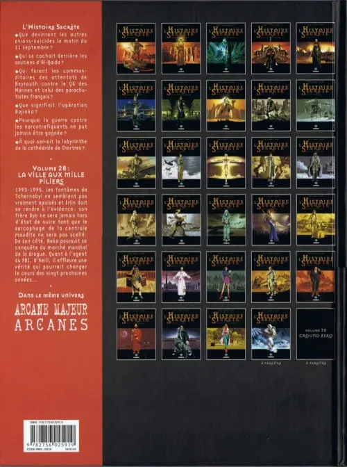 Verso de l'album L'Histoire secrète Volume 28 La Ville aux mille piliers