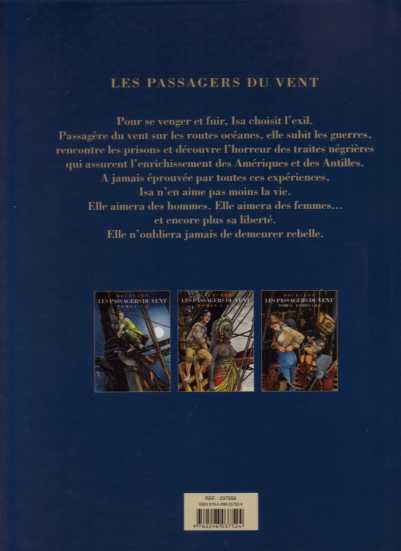 Verso de l'album Les Passagers du vent Tomes 3-4-5