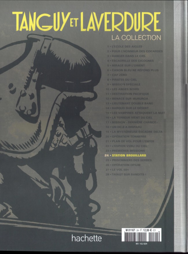 Verso de l'album Tanguy et Laverdure - La Collection Tome 24 Station brouillard