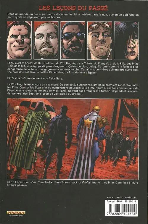 Verso de l'album The Boys Volume 14 Préparation propre et planification