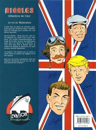 Verso de l'album Biggles Tome 5 Le vol du Wallenstein