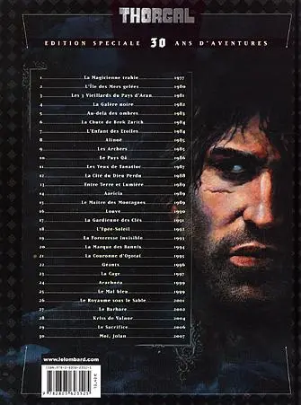 Verso de l'album Thorgal Tome 21 La couronne d'Ogotaï