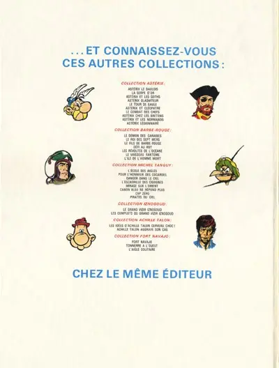 Verso de l'album Bob Morane Tome 8 L'épée du paladin