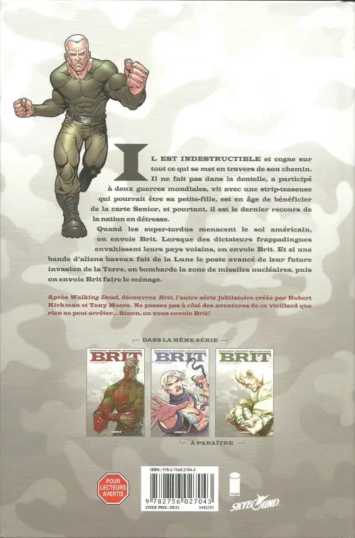 Verso de l'album Brit Tome 1 Baroudeur