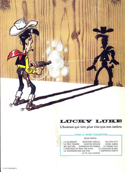 Verso de l'album Lucky Luke Tome 35 Jesse James