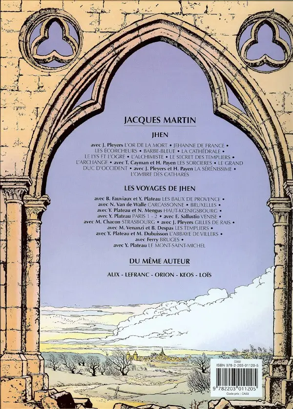 Verso de l'album Jhen Tome 11 La Sérénissime