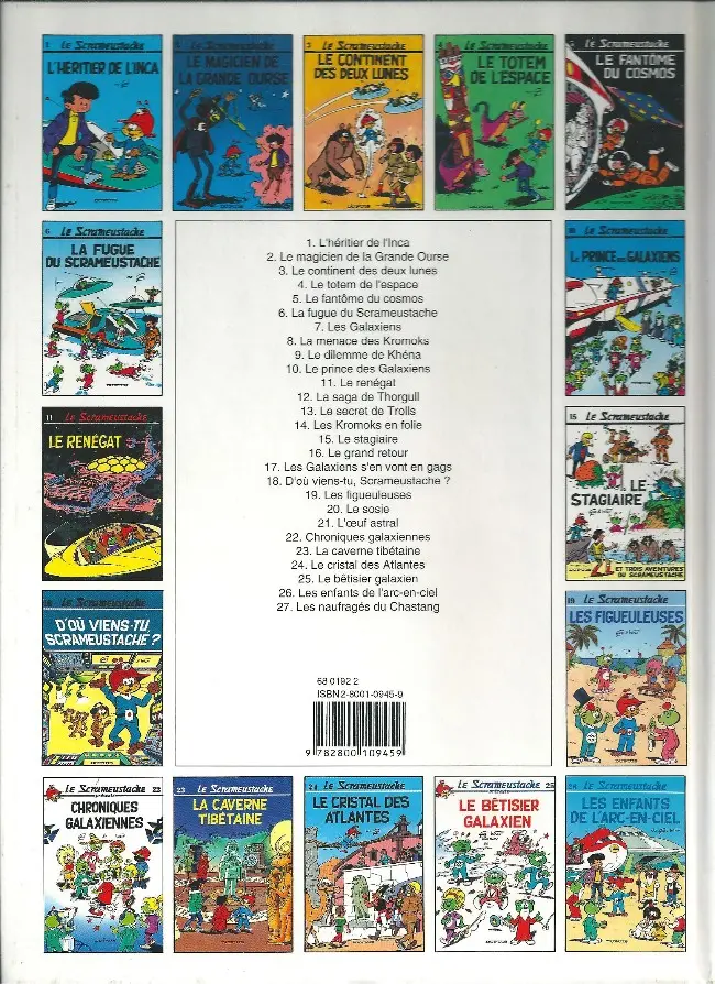 Verso de l'album Le Scrameustache Tome 11 Le renégat