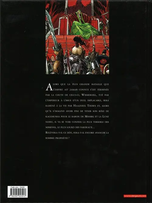 Verso de l'album Chroniques de la Lune Noire Tome 11 Ave Tenebrae