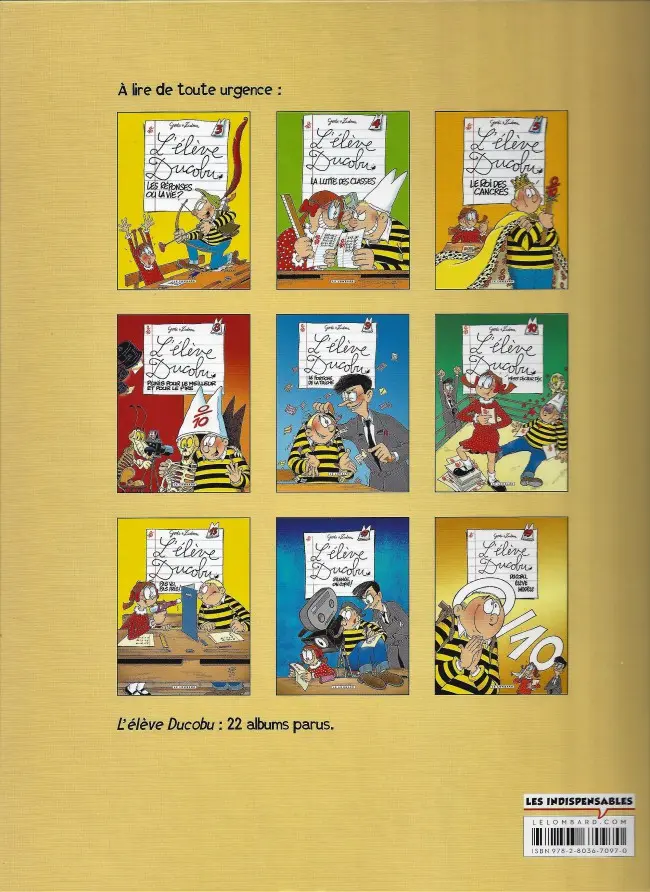 Verso de l'album L'Élève Ducobu Tome 11 Peut mieux faire !