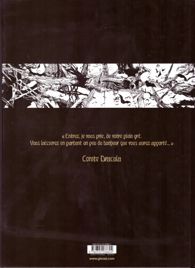 Verso de l'album Dracula