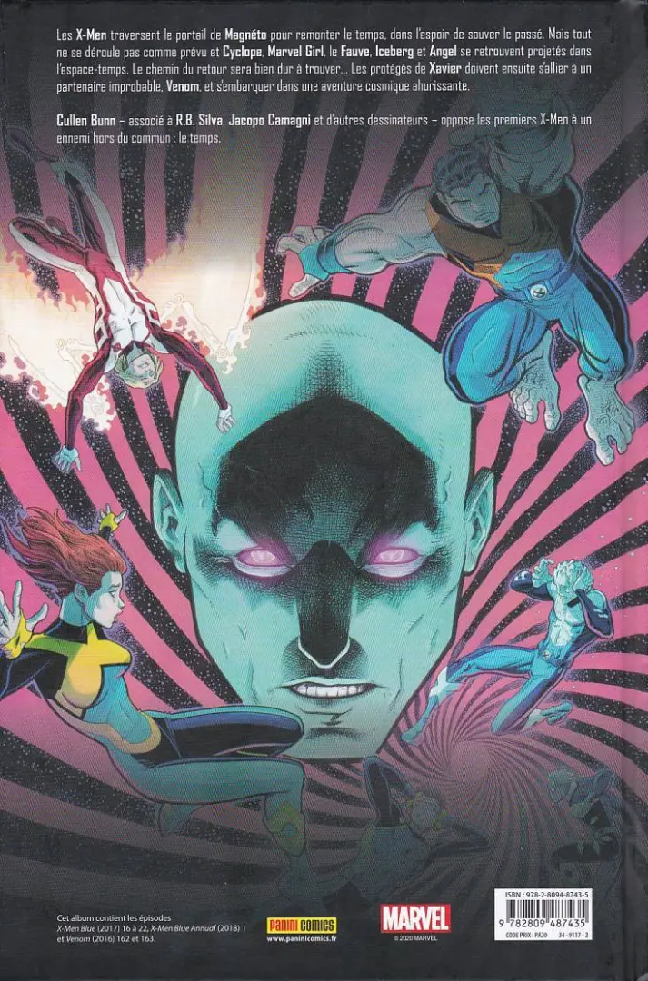 Verso de l'album X-Men: Blue Tome 2 Casse temporel