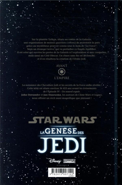 Verso de l'album Star Wars - La Genèse des Jedi Intégrale