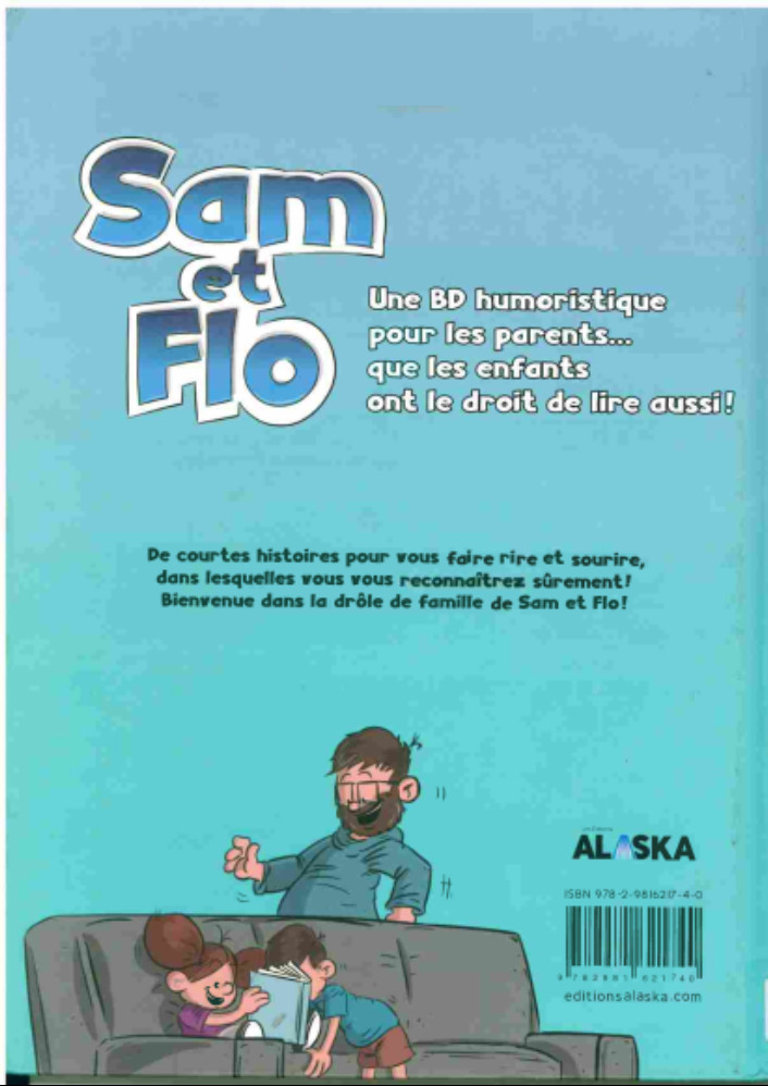 Verso de l'album Sam et Flo Tome 1 Drôle de famille !