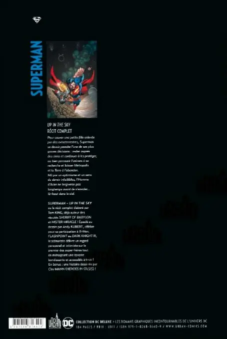 Verso de l'album Superman : Up in the Sky