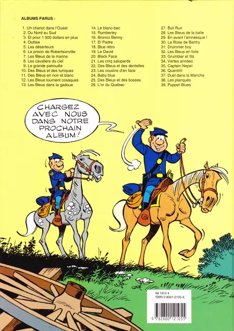 Verso de l'album Les Tuniques Bleues Tome 36 Quantrill