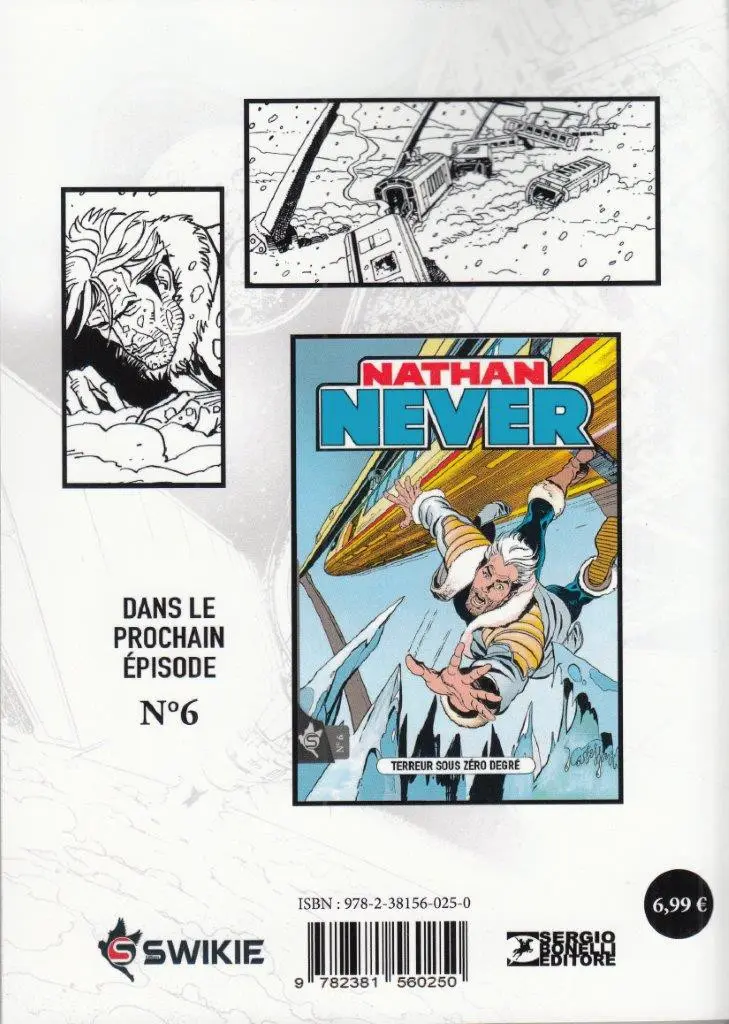Verso de l'album Nathan Never Swikie N° 5 Force Invisible
