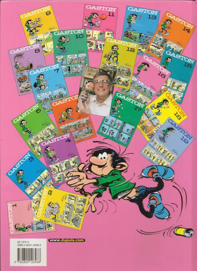 Verso de l'album Gaston Tome 16