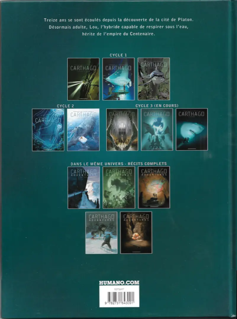 Verso de l'album Carthago Tome 7 La Fosse du Kamtchatka