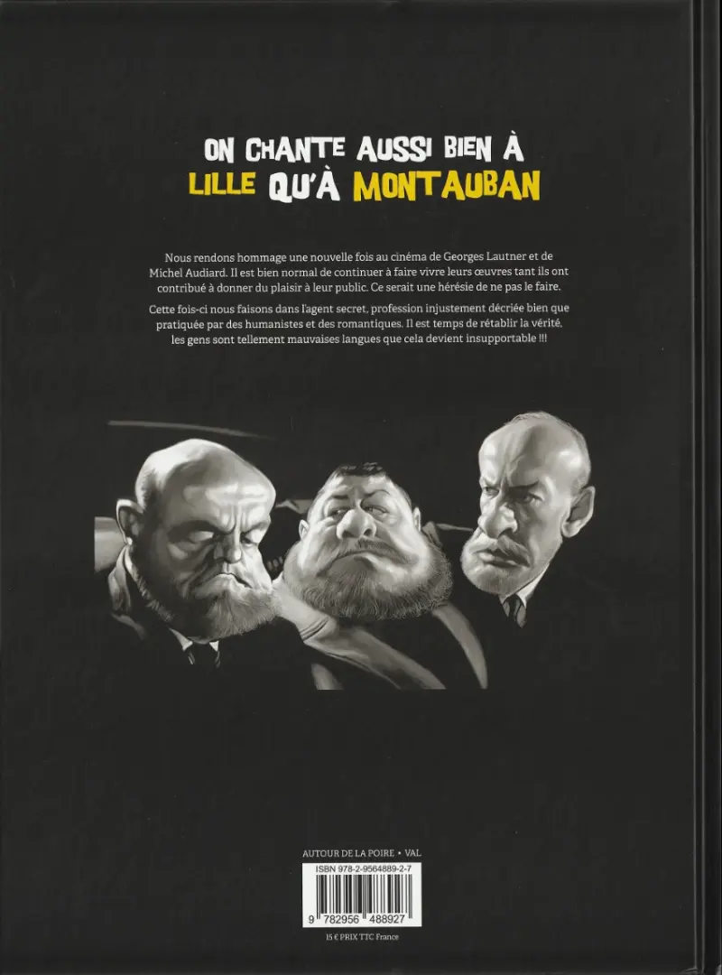Verso de l'album On chante aussi bien à Lille qu'à Montauban On chante aussi bien à Lille qu'à Montauban