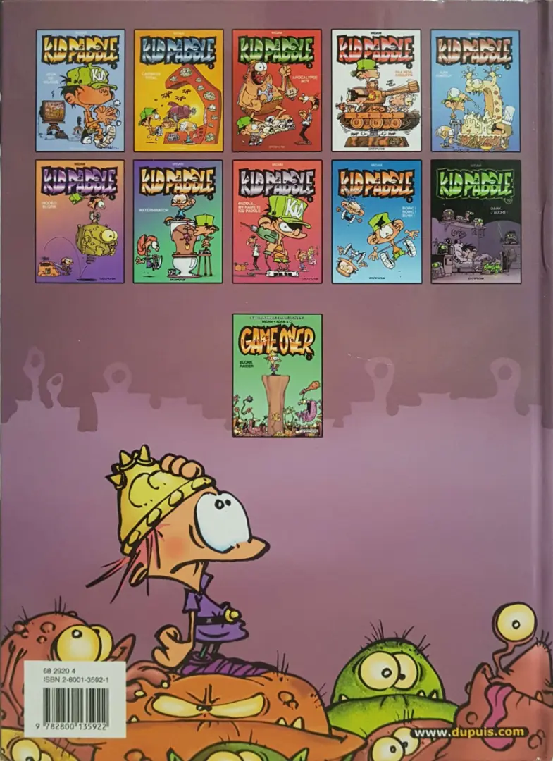 Verso de l'album Game over Tome 1 Blork Raider
