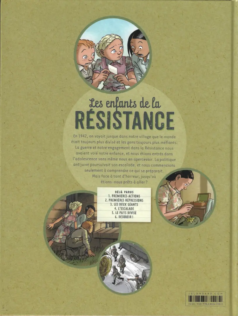 Verso de l'album Les Enfants de la Résistance Tome 4 L'escalade