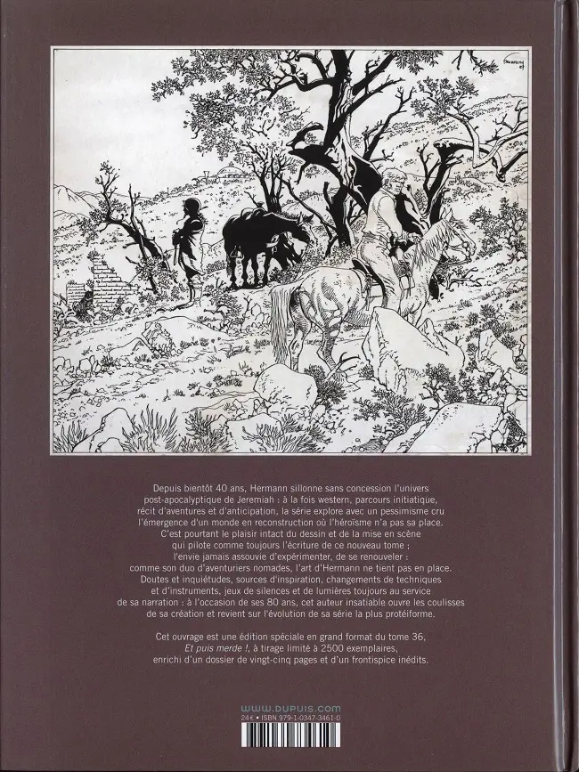 Verso de l'album Jeremiah Tome 36 Et puis merde