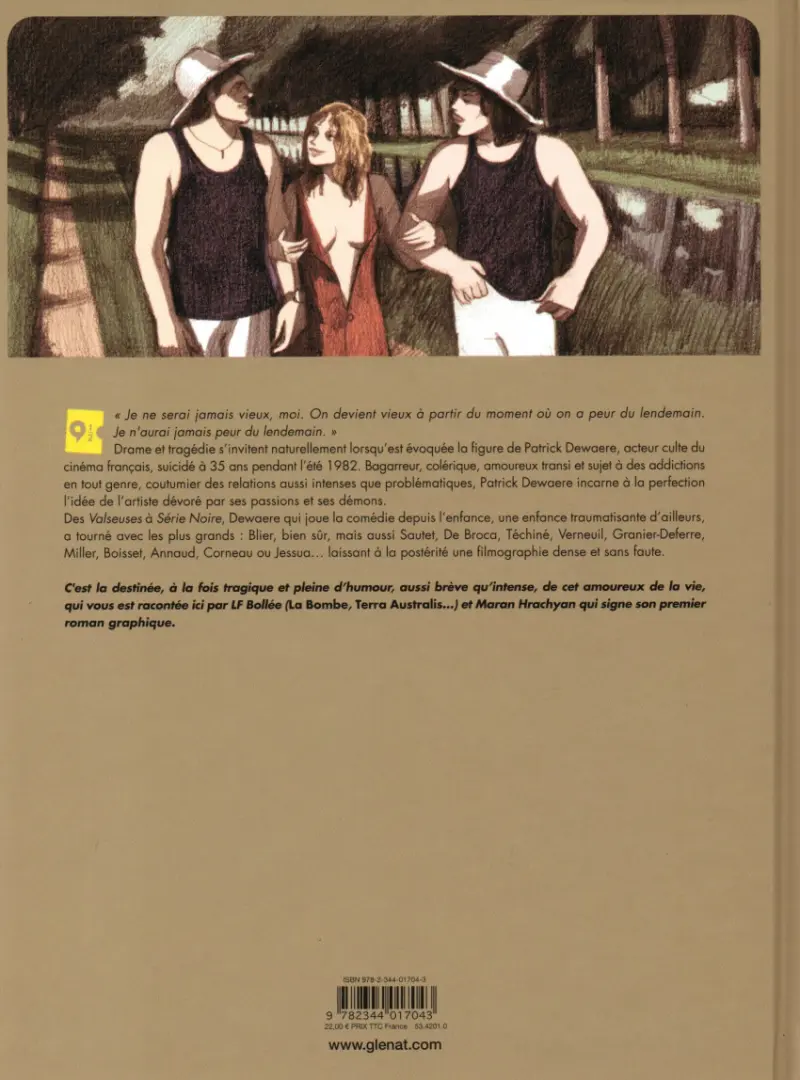 Verso de l'album Patrick Dewaere À part ça la vie est belle