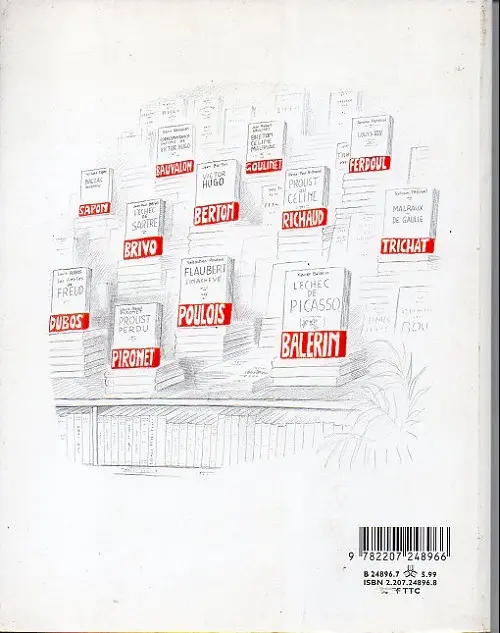 Verso de l'album Quelques... Quelques artistes et gens de lettres