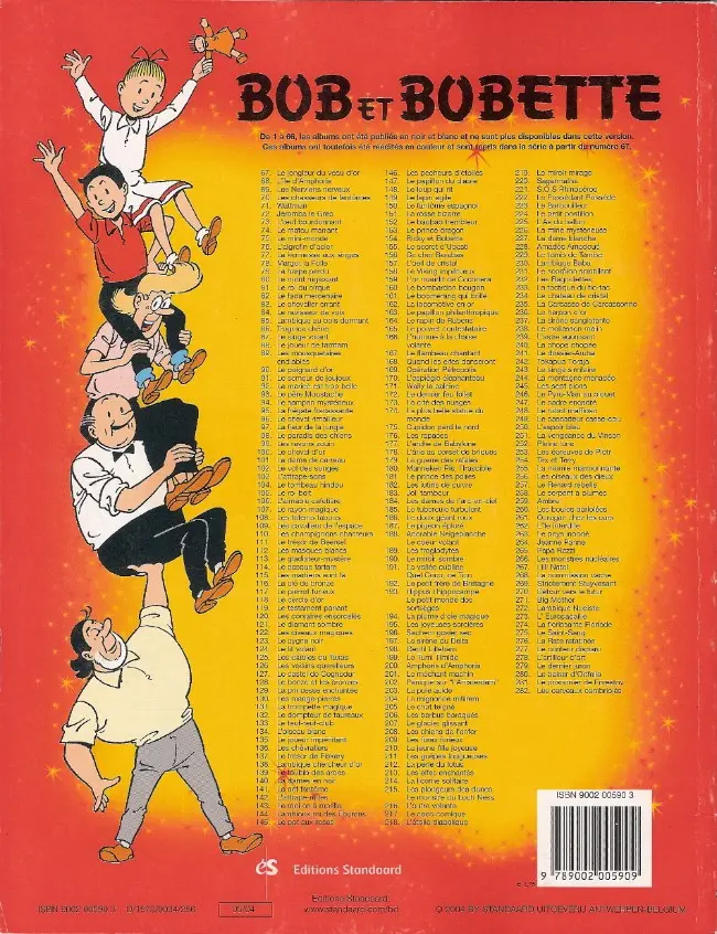 Verso de l'album Bob et Bobette Tome 145 Le pot aux roses
