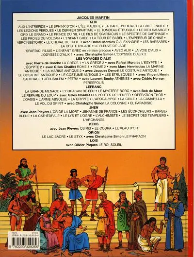 Verso de l'album Les Voyages d'Alix Tome 14 Jérusalem