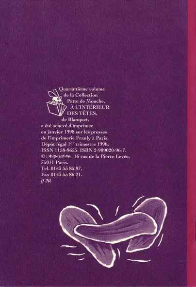 Verso de l'album À l'intérieur des têtes