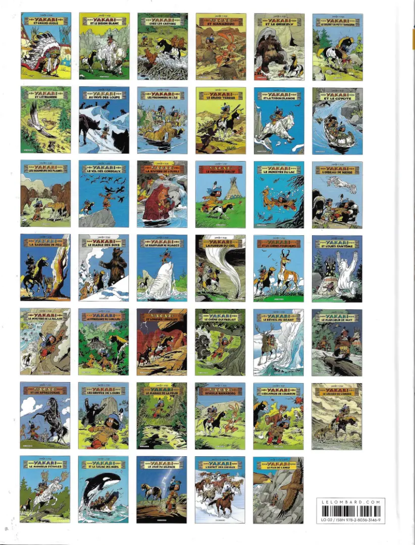 Verso de l'album Yakari Tome 8 Yakari au pays des loups