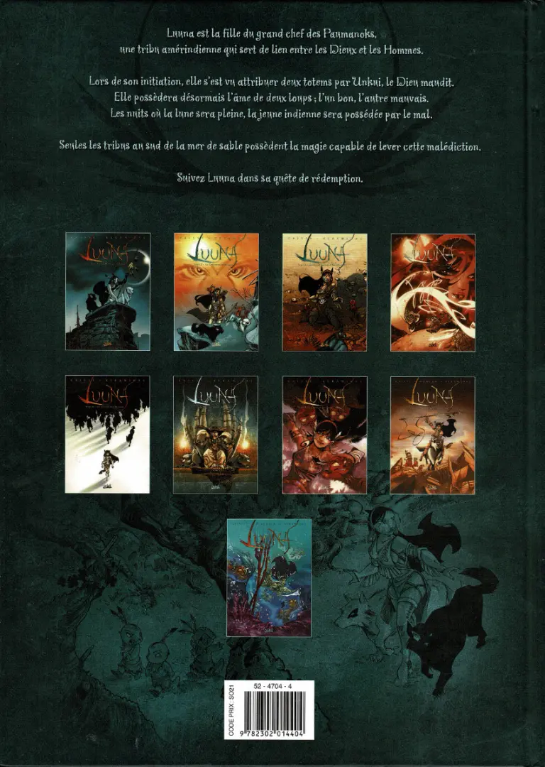 Verso de l'album Luuna Tome 3 Dans les traces d'Oh-Mah-Ah