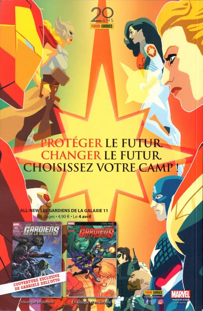 Verso de l'album Civil War II Extra Tome 3
