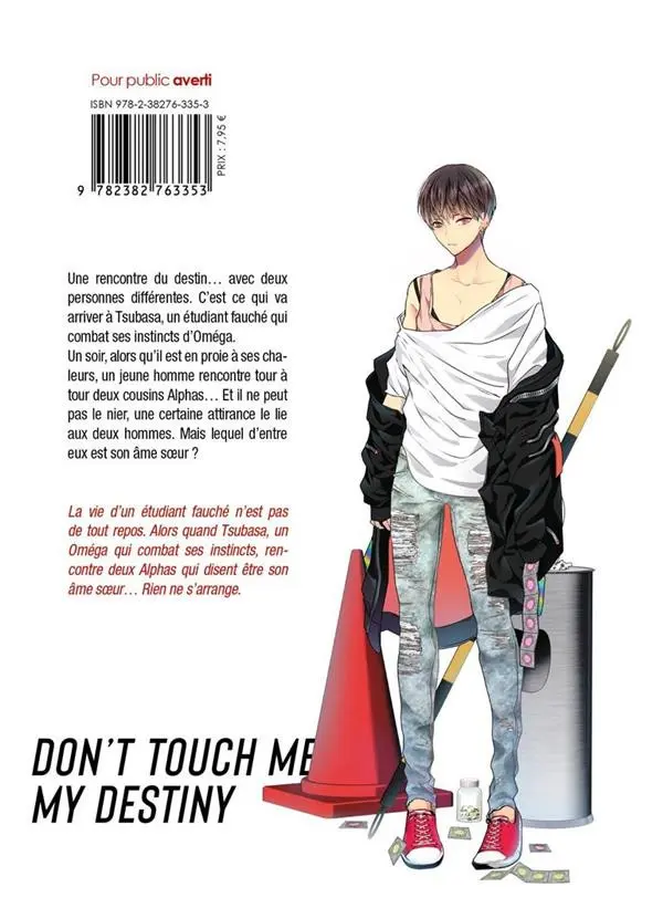 Verso de l'album Don't touch me - My destiny 1