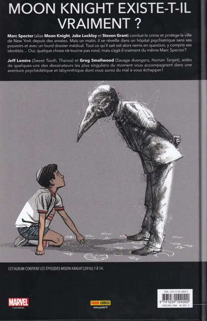 Verso de l'album Moon Knight Lunatique