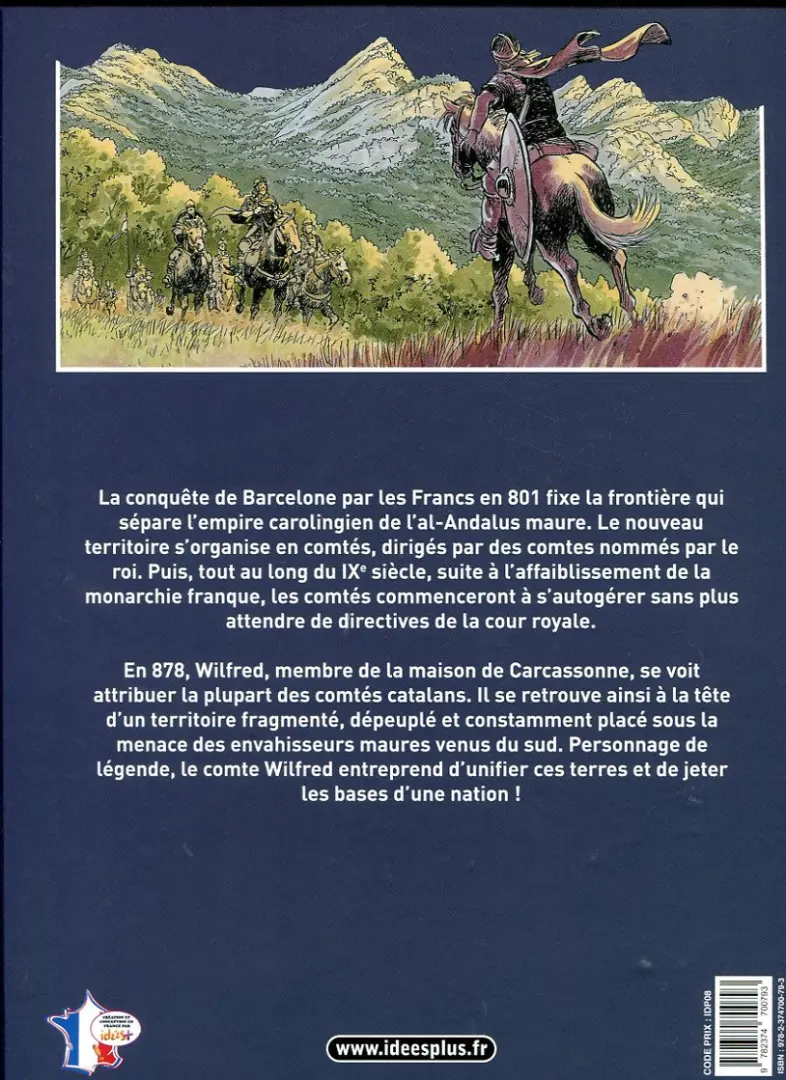 Verso de l'album Comte Wilfred Fondateur d'une nation !
