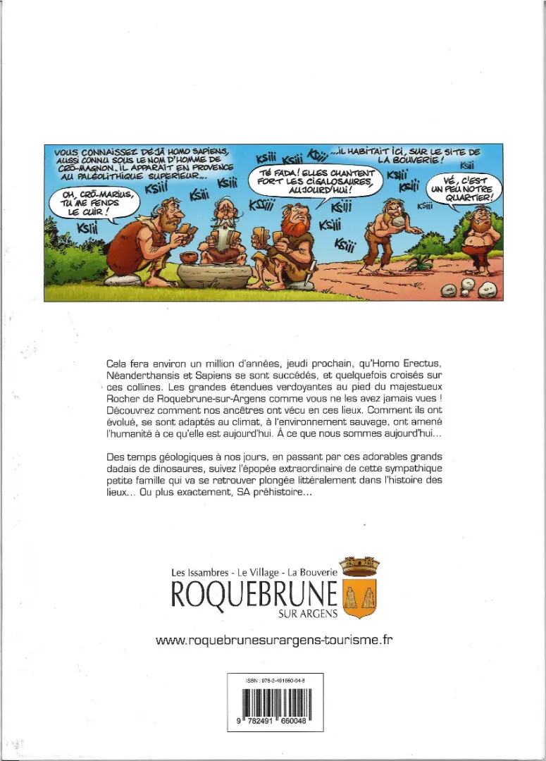 Verso de l'album Roquebrune-sur-Argens Tome 1 La Préhistoire