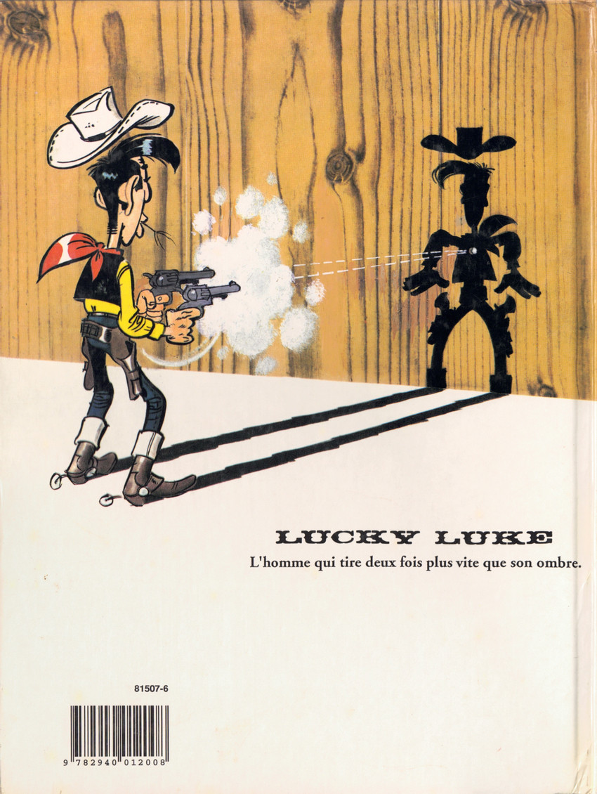 Verso de l'album Lucky Luke Tome 60 L'amnésie des Dalton