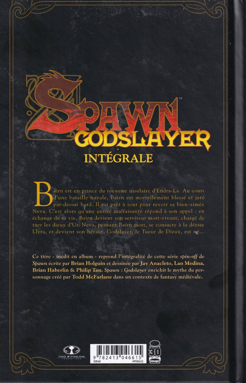 Verso de l'album Spawn - Godslayer Intégrale