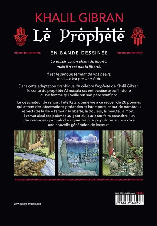 Verso de l'album Le Prophète en bande dessinée