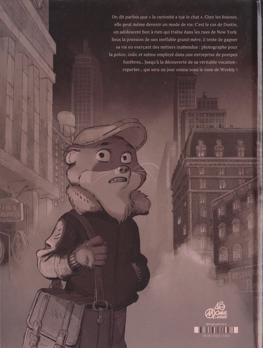 Verso de l'album Blacksad stories 1 Weekly