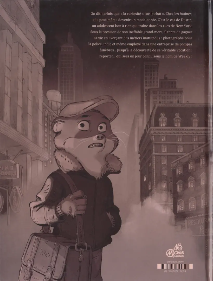 Verso de l'album Blacksad stories 1 Weekly